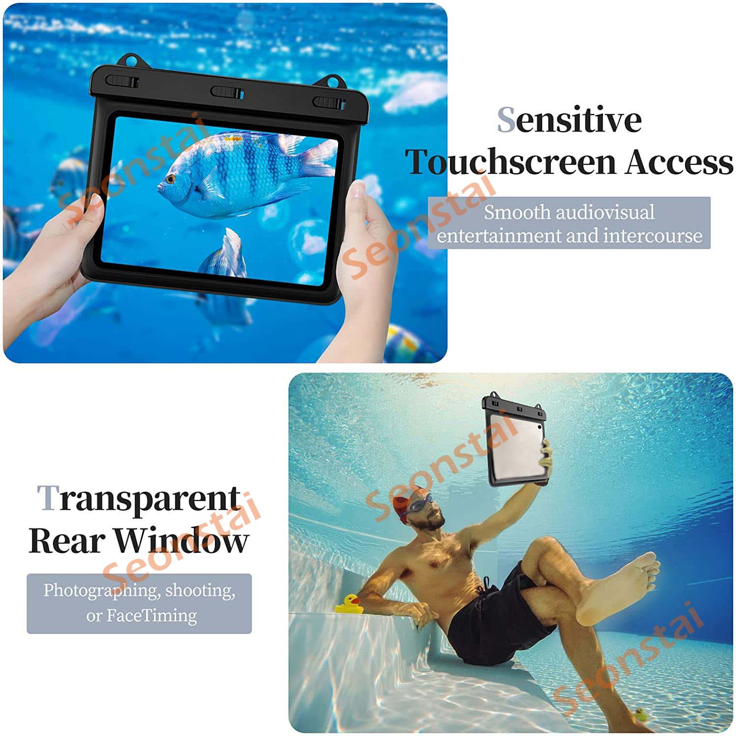 Tablet Shoulder Bag - กันน้ำกระเป๋ากรณีป้องกัน8นิ้วแท็บเล็ตสำหรับ Ipad จุด Samsung 8นิ้วว่ายน้ำชายหาดกระเป๋า