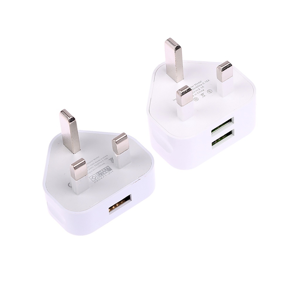 Tablet Accessories Uk - ปลั๊กอเนกประสงค์ของสหราชอาณาจักรพร้อมพอร์ต USB 1/2 พอร์ต ที่ชาร์จติดผนัง อะแดปเตอร์แปลงไฟ
