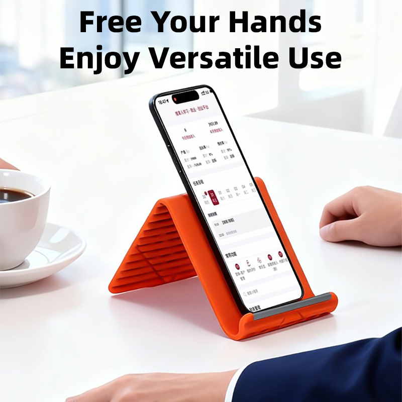 Tablet Phone Accessories - ที่วางโทรศัพท์แบบพับได้ซิลิโคนยืดหยุ่นสำหรับโฮมออฟฟิศ ที่วางโทรศัพท์แบบพกพาสำหรับโทรศัพท์ แท็บเล็ต แล็ปท็อป อุปกรณ์เสริมสำหรับโต๊ะทำงาน