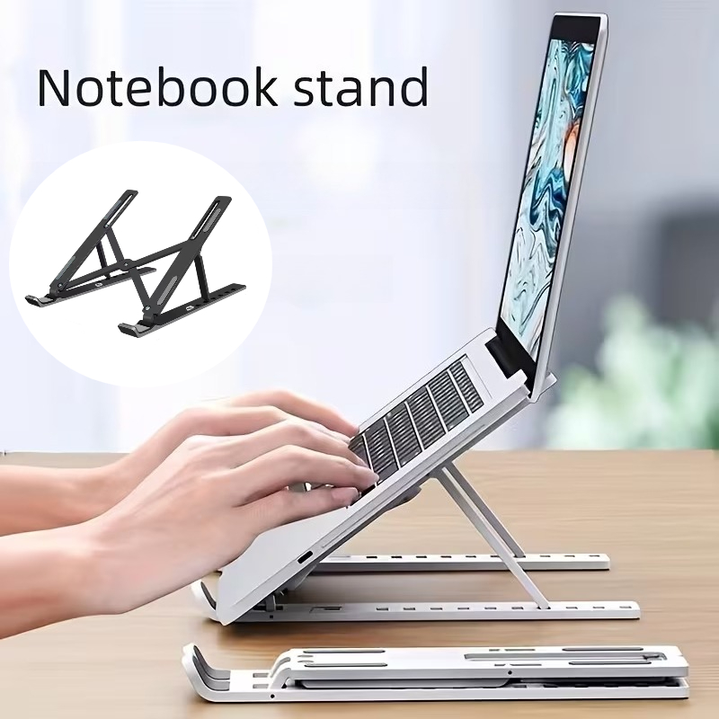 Cooling Stand Tablet - 1 ชิ้น ABS ขาตั้งแล็ปท็อปตามหลักสรีรศาสตร์แบบพับได้ อัพเกรดขาตั้งแล็ปท็อปแบบพับได้ ขาตั้งโน้ตบุ๊คแบบระบายความร้อน