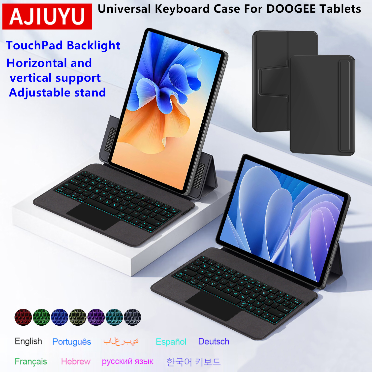 Doogee Tablet Accessories - AJIUYU แป้นพิมพ์ทัชแพดสำหรับ DOOGEE U11/U11 โปรกรณี T40