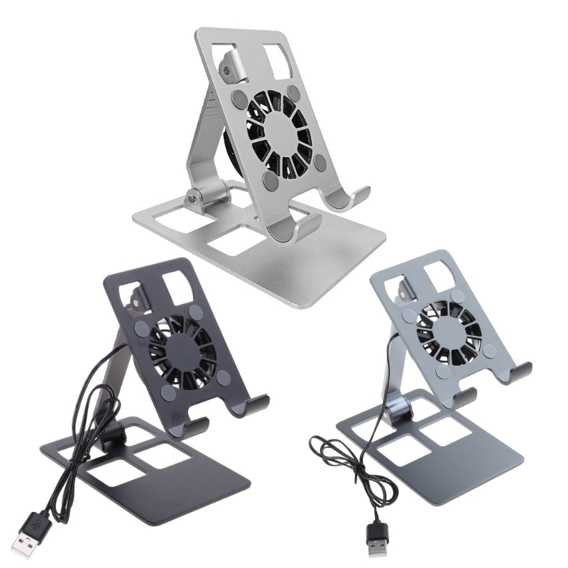 Tablet Stand Accessories - ขาตั้งโทรศัพท์มือถือพัดลมระบายความร้อนแบบพกพาการกระจายความร้อนสำหรับโทรศัพท์มือถือผู้ถือแท็บเล็ต Cooling Stand