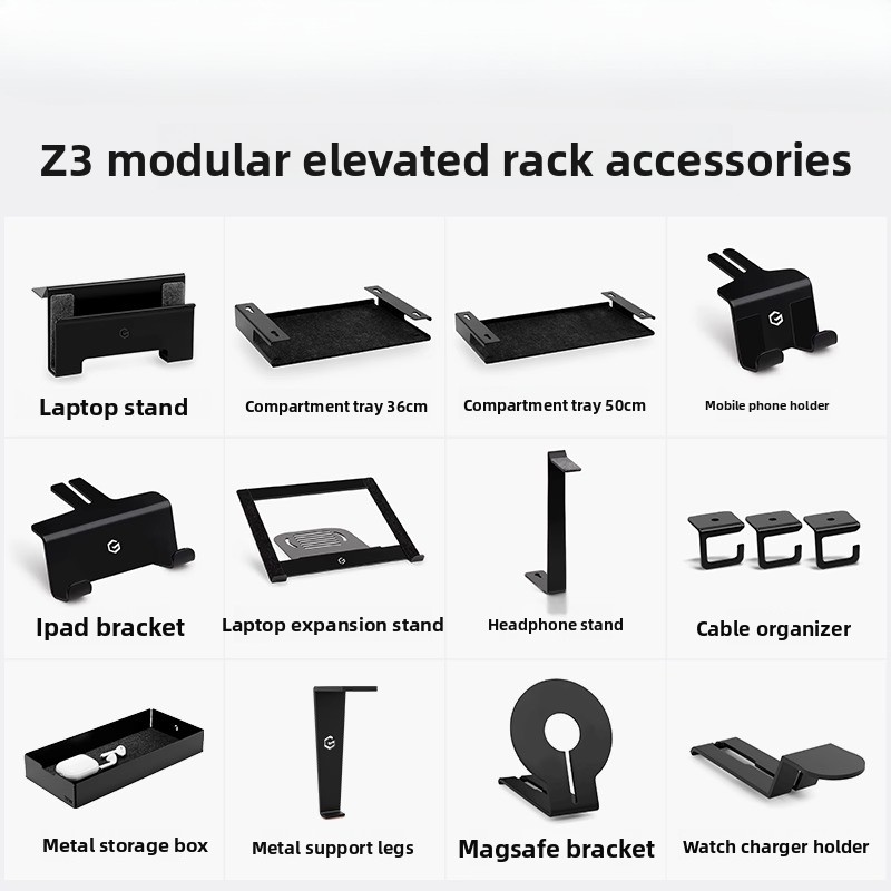 Tablet Stand Accessories - Z3 Modular Monitor Stand Multi-Functional Desk