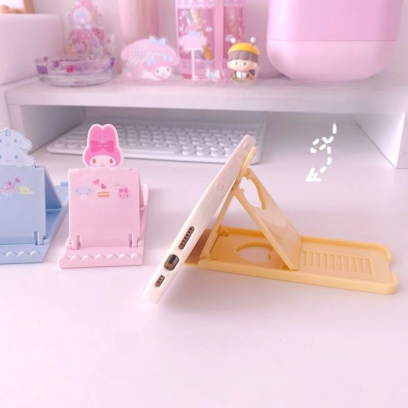 Tablet Phone Accessories - ขาตั้งแท็บเล็ตและโทรศัพท์ลายการ์ตูนคุโรมิสุดน่ารัก – ของตกแต่งห้องนั่งเล่น โต๊ะทำงาน และสำนักงาน