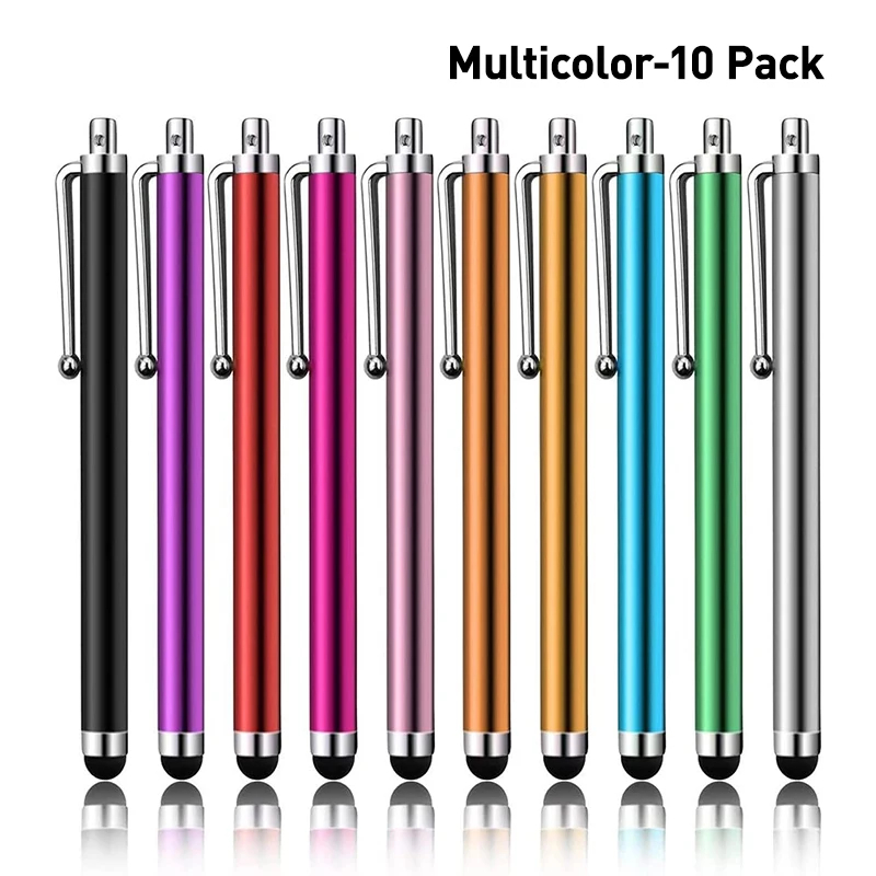Ipad Pencil Stylus - 10 ชิ้น/ล็อต ปากกาสไตลัสอเนกประสงค์ ดินสอวาดภาพ ปากกาสัมผัสหน้าจอแบบ Capacitive