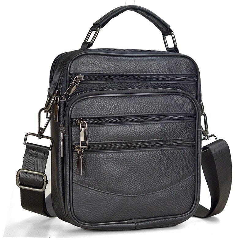Tablet Shoulder Bag - แฟชั่นผู้ชายกระเป๋าถือหนังแท้กระเป๋าสะพายชายขนาดเล็กสําหรับแท็บเล็ตคุณภาพสูง Office Messenger กระเป๋าชายกระเป๋า Crossbody
