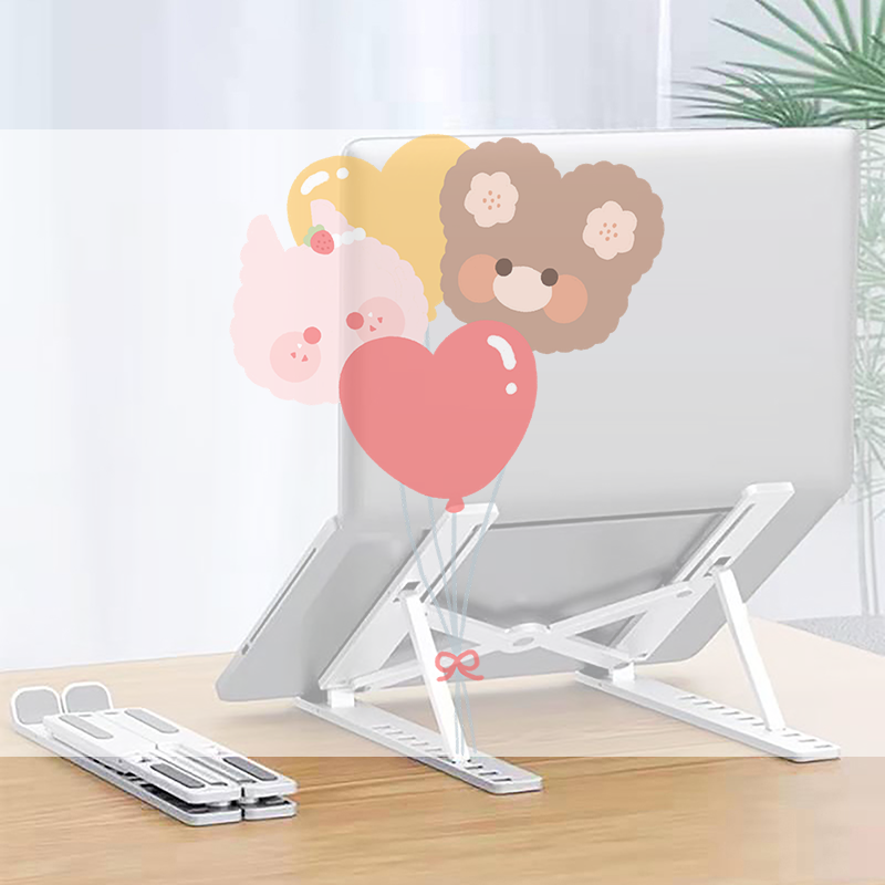 Cooling Stand Tablet - ขาตั้งแล็ปท็อปอเนกประสงค์ ปรับระดับได้ สำหรับ Macbook ฐานรองพับได้ ระบายความร้อน