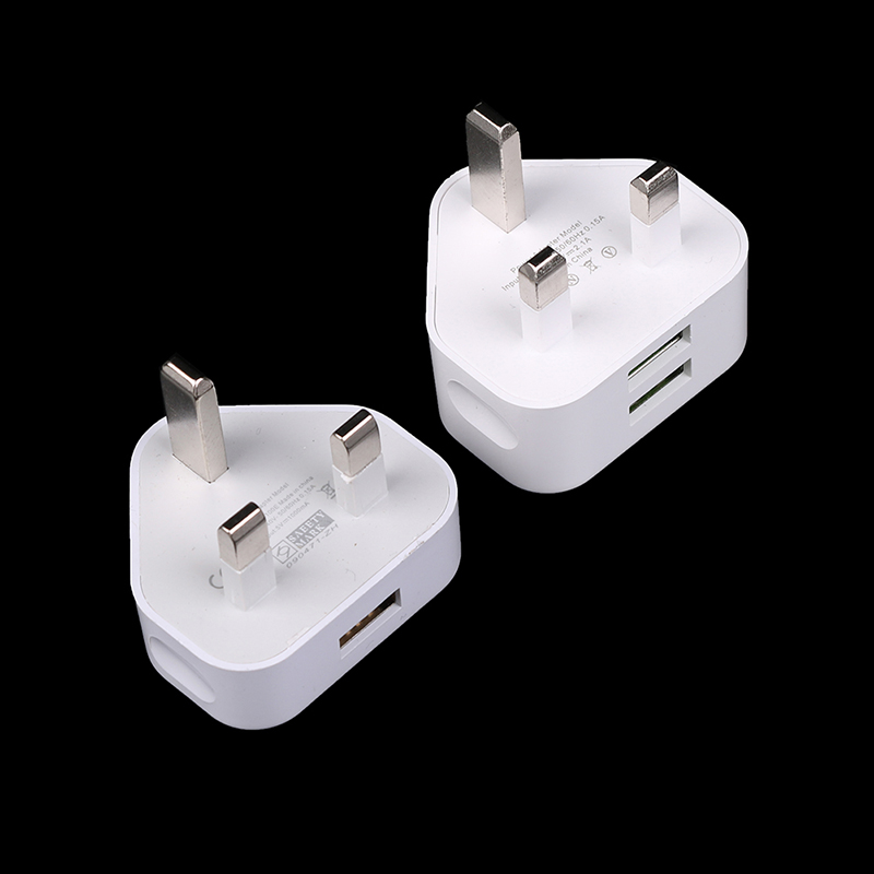 Tablet Accessories Uk - อะแดปเตอร์ปลั๊กไฟแบบ UK 3 ขา ที่ชาร์จติดผนังแบบ USB