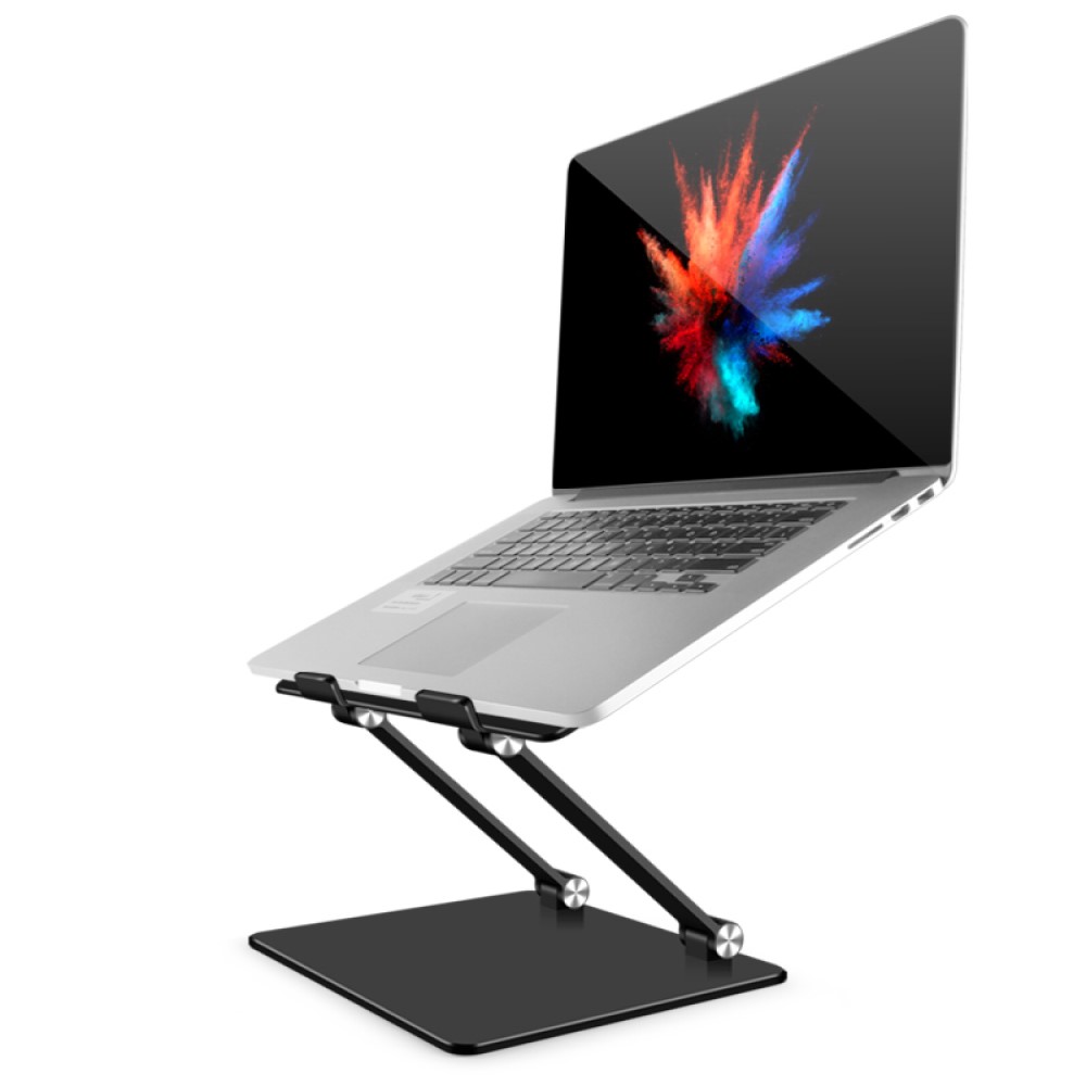 Cooling Stand Tablet - ขาตั้งแล็ปท็อปปรับความสูงได้เข้ากันได้กับ MacBook Pro/Air 7-17.3 นิ้วแล็ปท็อปอลูมิเนียมขาตั้งแล็ปท็อปแบบพับได้ DJ