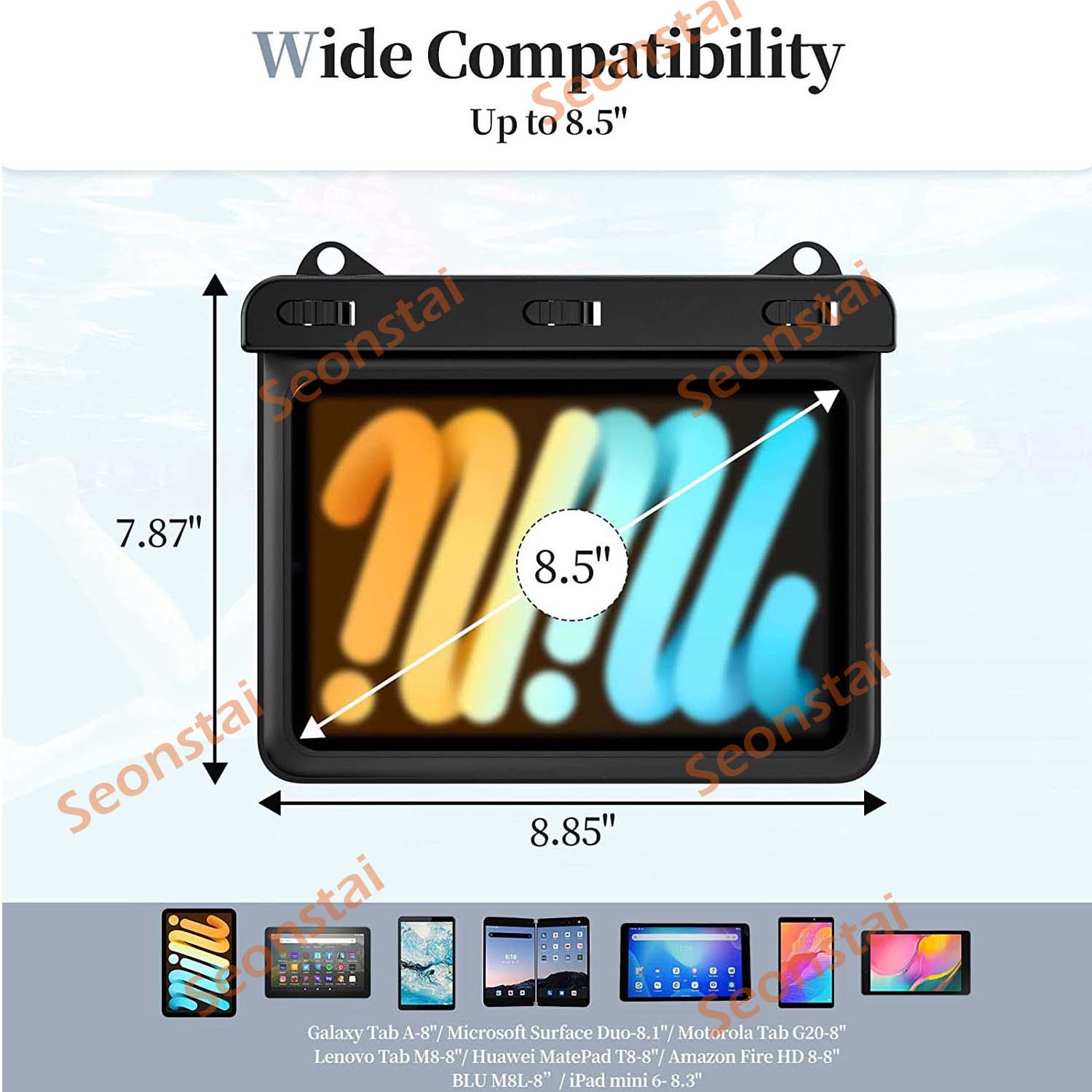 กันน้ำกระเป๋ากรณีป้องกัน8นิ้วแ - Tablet Shoulder Bag บทวิจารณ์และราคา