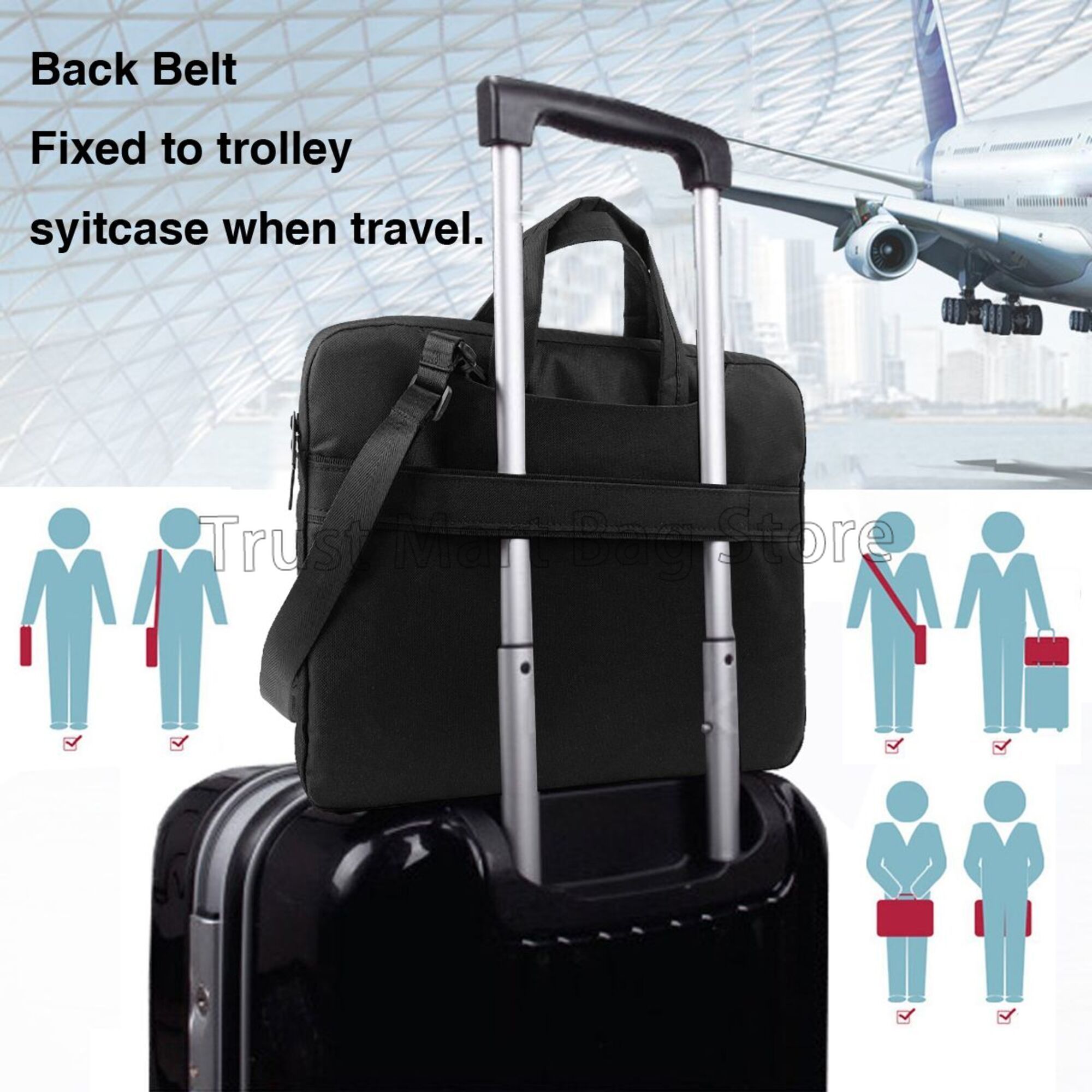 กระเป๋ากระเป๋าหิ้วใส่แล็ปท็อปล - Tablet Shoulder Bag บทวิจารณ์และราคา