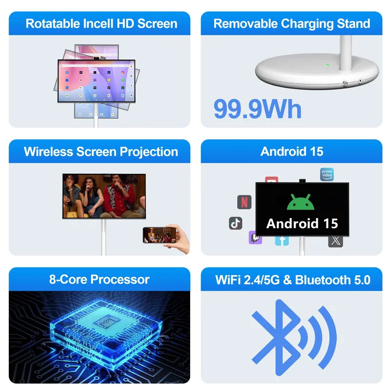 สมาร์ทแท็บเล็ต 27 นิ้ว ทีวีพกพ - Tablet Accessories Uk บทวิจารณ์และราคา