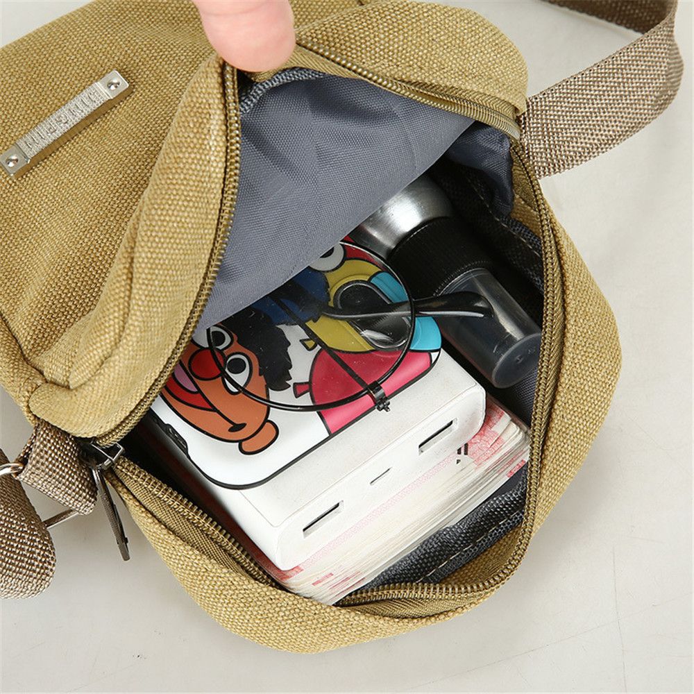สไตล์ใหม่สบายๆผ้าใบผู้ชายกระเป - Tablet Shoulder Bag บทวิจารณ์และราคา