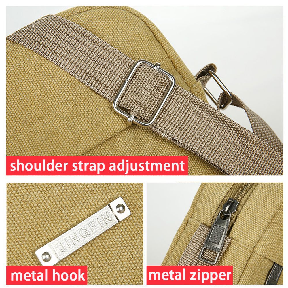 สไตล์ใหม่สบายๆผ้าใบผู้ชายกระเป - Tablet Shoulder Bag บทวิจารณ์และราคา