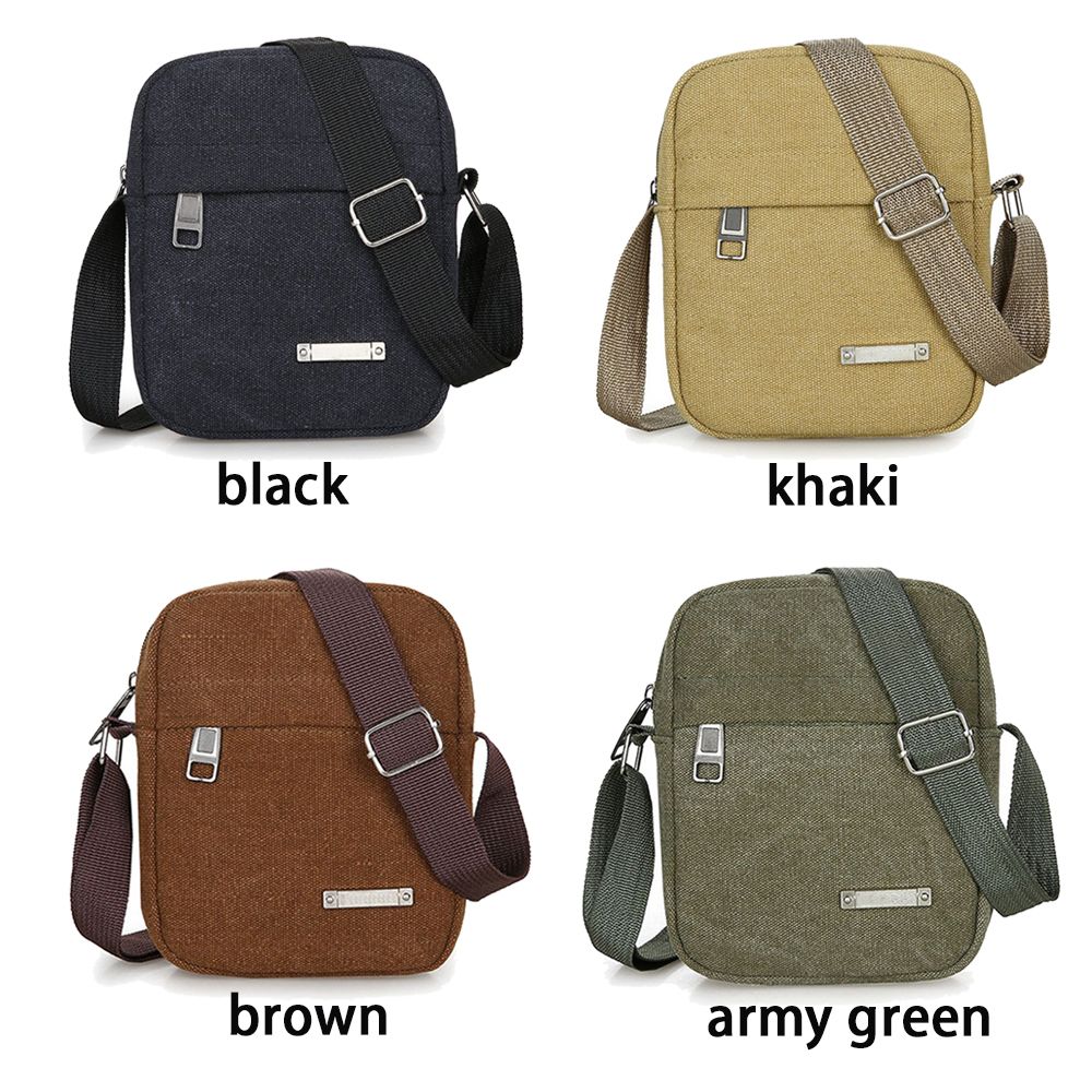 สไตล์ใหม่สบายๆผ้าใบผู้ชายกระเป - Tablet Shoulder Bag บทวิจารณ์และราคา