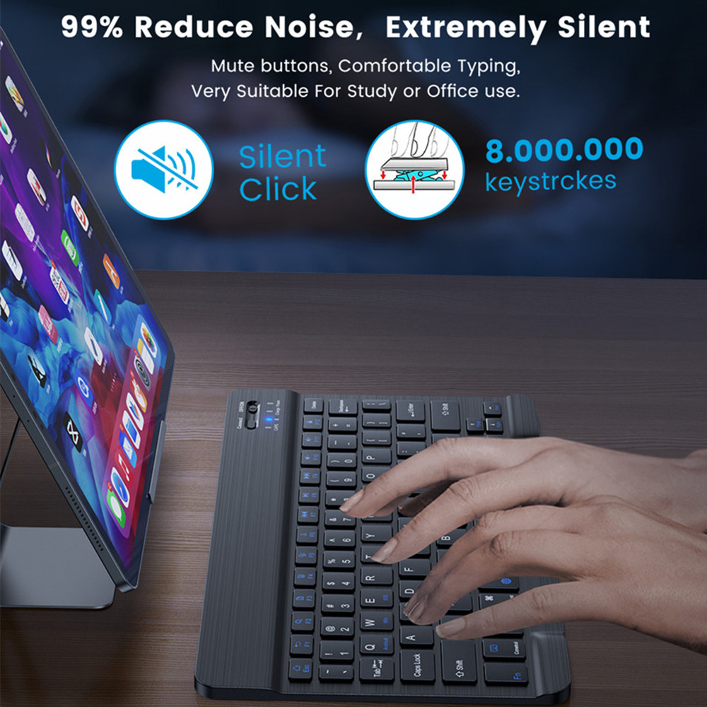 10 นิ้วคีย์บอร์ดไร้สายบลูทูธมิ - Xiaomi Tablet Accessories บทวิจารณ์และราคา