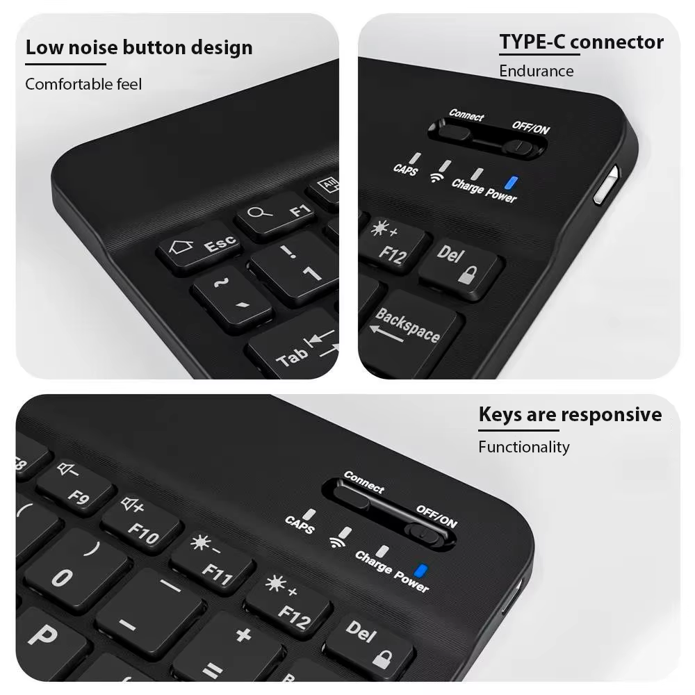 คีย์บอร์ดไร้สายบลูทูธ คีย์บอร์ - Tablet Ipad Accessories บทวิจารณ์และราคา